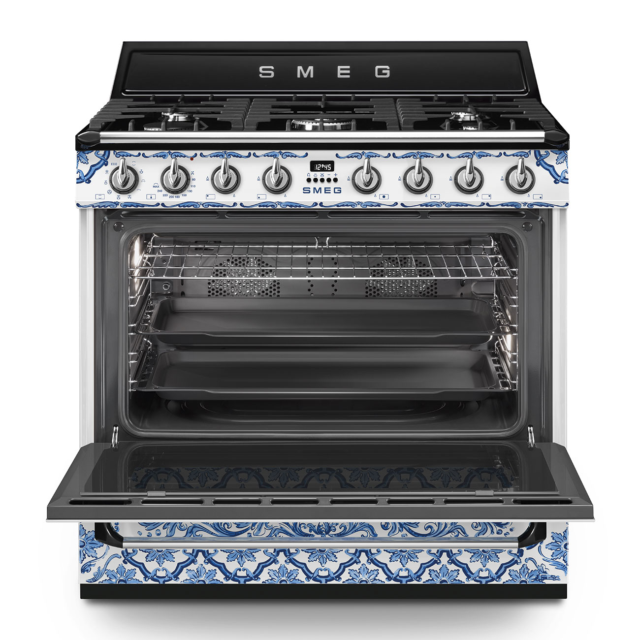 Smeg Decorated / Special Cooker with Gas Hob_3