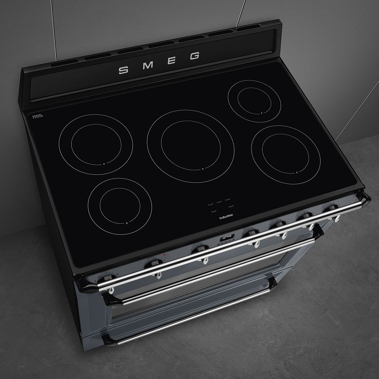 Smeg Slate Grey Cooker with Induction Hob_6