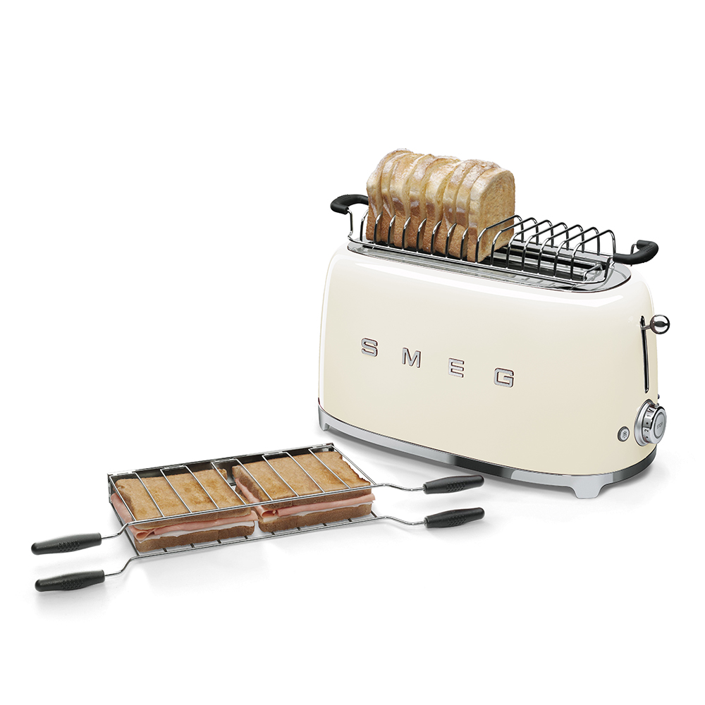 Gloss Cream 4 Slice long slot Toaster - TSF02CRUK_3