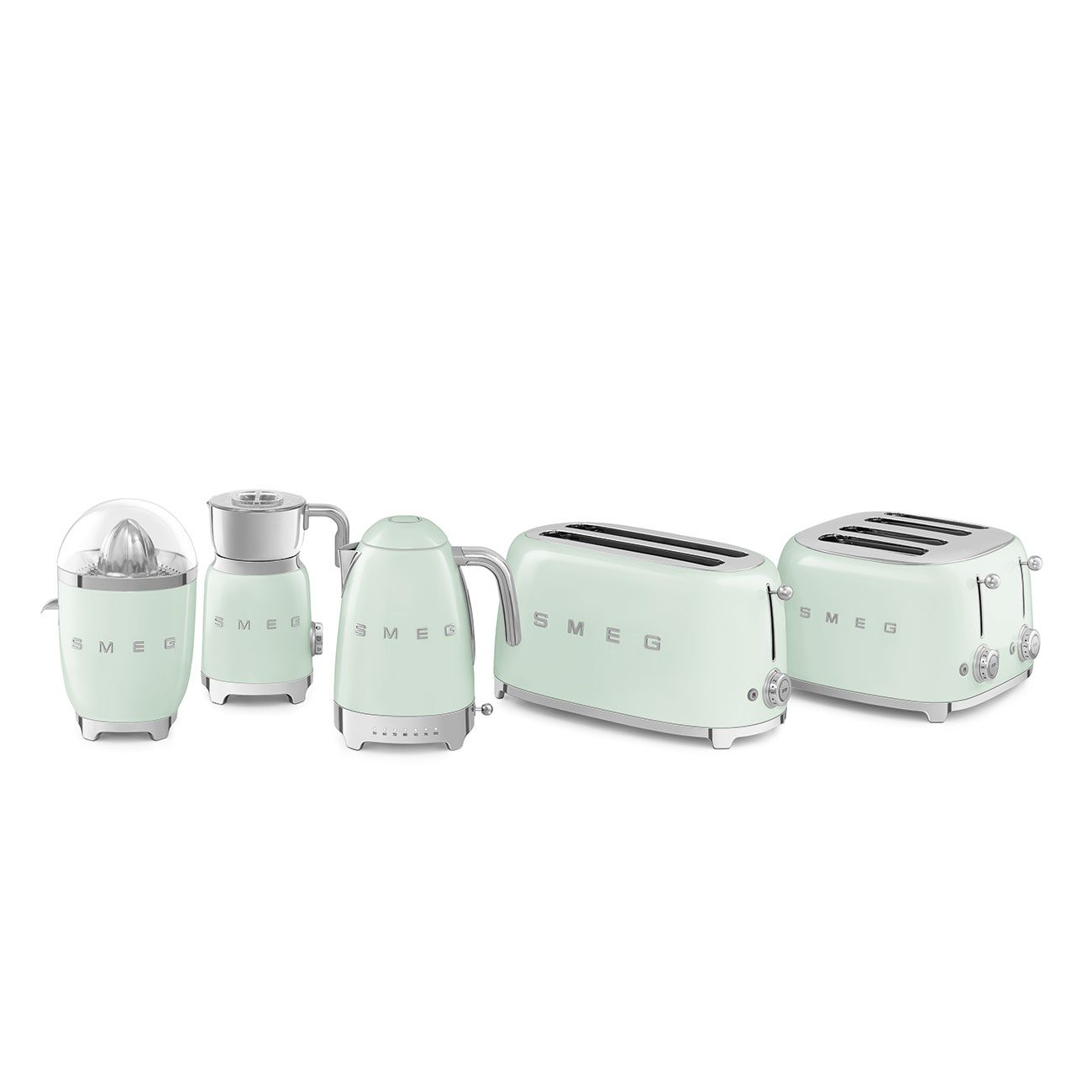 Gloss Pastel Green 4 Slice long slot Toaster - TSF02PGUK_4