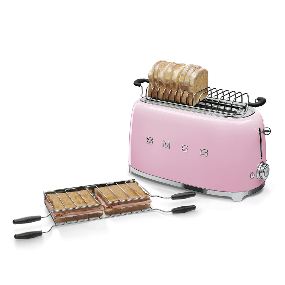 Gloss Pink 4 Slice long slot Toaster - TSF02PKUK_2