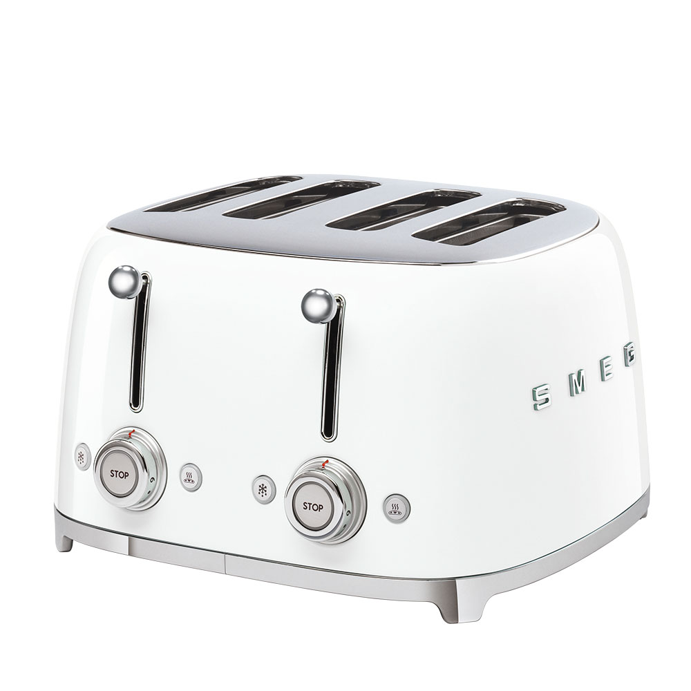 Gloss White 4 Slice, 4 Slot Toaster - TSF03WHUK_1