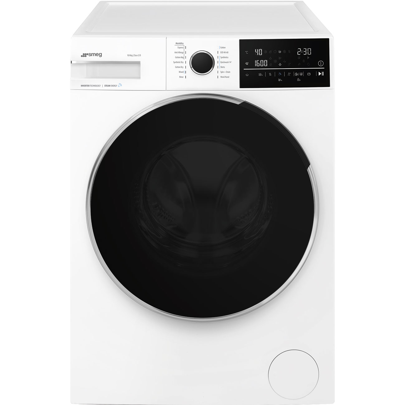 Smeg | Fritstående Vaske-tørremaskine 60 cm - WDN064SLDIN_1